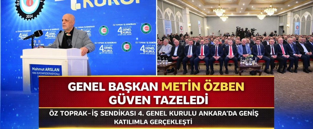 Genel Başkan Metin Özben güven tazeledi