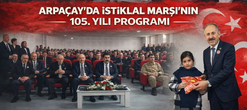 Arpaçay Belediye Başkanı Zeki Elma İstiklal Marşı Programına Katıldı
