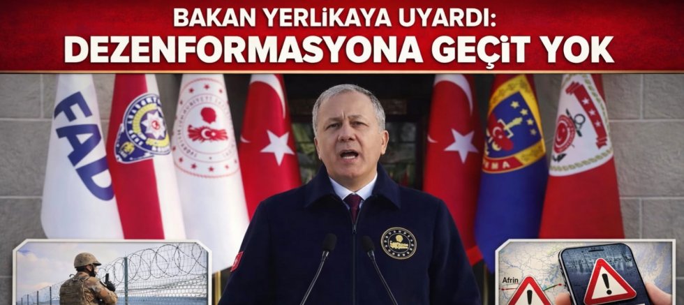 Bakan Yerlikaya’dan Kritik Uyarı: Dezenformasyona Geçit Yok