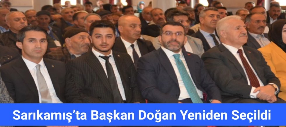 SARIKAMIŞ'TA BAŞKAN DOĞAN YENİDEN SEÇİLDİ