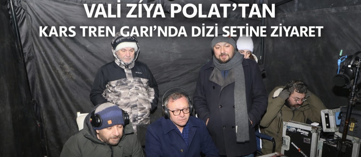 ZİYA POLAT KARS TREN GARINDA DİZİ SETİNDE 