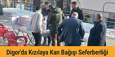 Digor’da Kızılay’a Kan Bağışı Seferberliği