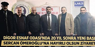 Digor Esnaf Odası’nda 20 Yıl Sonra Yeni Başkan: Sercan Ömeroğlu’na Hayırlı Olsun Ziyaretleri
