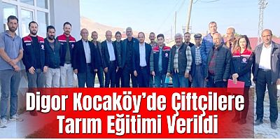 Digor Kocaköy’de Çiftçilere Tarım Eğitimi Verildi