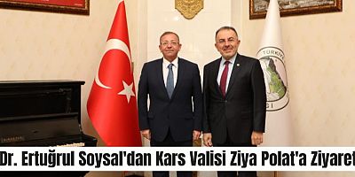 Dr. Ertuğrul Soysal'dan Kars Valisi Ziya Polat'a Ziyaret