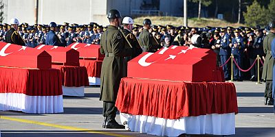 KAHRAMAN ŞEHİTLERİMİZ RESMİ TÖRENLE EBEDİYETE UĞURLANDI