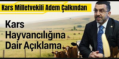 Kars Milletvekili Adem Çalkın’dan Hayvancılığa Dair Önemli Açıklama
