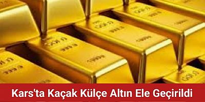 KARSTA  KAÇAK KÜLÇE  ALTIN ELE  GEÇİRİLDİ