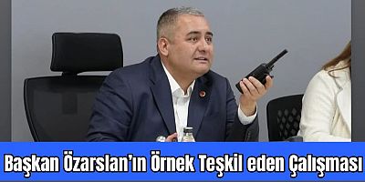 KEÇİÖREN BELEDİYE BAŞKANI MESUT ÖZARSLAN'DAN KARLA MÜCADELEDE ÖRNEK ÇALIŞMA