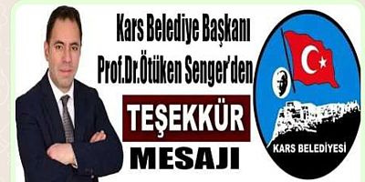 ÖTÜKEN SENGER TEŞEKKÜR MESAJI YAYIMLADI