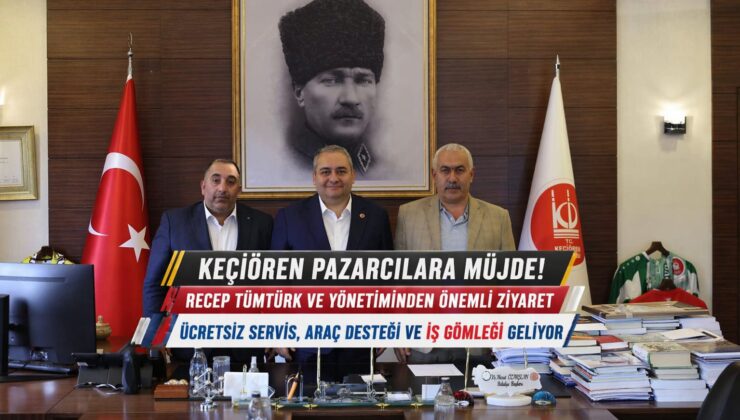 Keçiören pazarcılarına müjde: Başkan Mesut Özarslan, Recep Tümtürk ve yönetimine önemli araç desteğini sundu