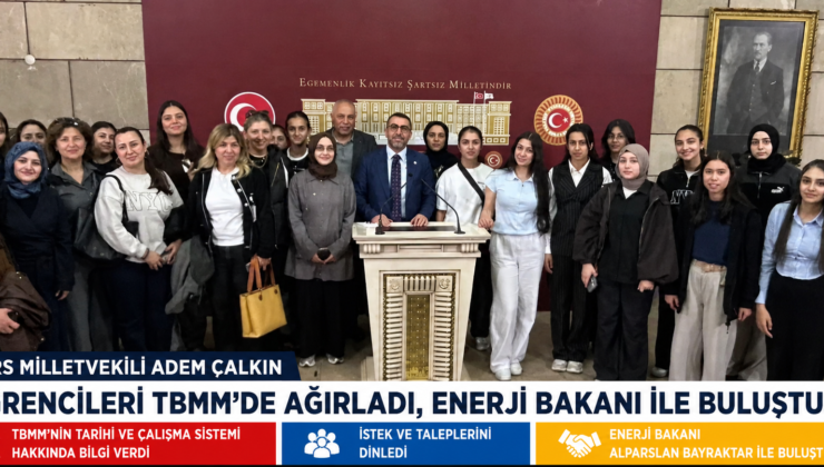 Kars’tan Ankara’ya gelen öğrenciler, AK Parti Kars Milletvekili tarafından Türkiye Büyük Millet Meclisi’nde ağırlandı.