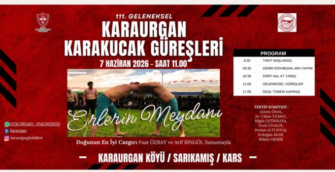 KARAURGAN’DA 111. GELENEKSEL KARAKUCAK GÜREŞLERİ HEYECANI