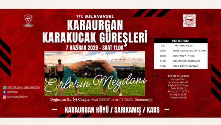 KARAURGAN’DA 111. GELENEKSEL KARAKUCAK GÜREŞLERİ HEYECANI