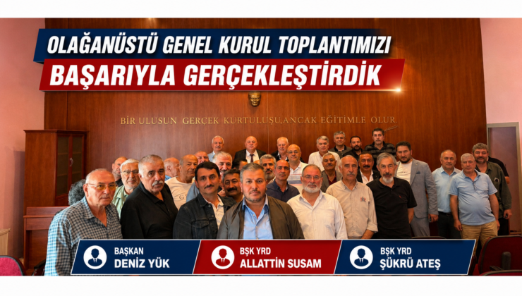 S.S. Ankara Nakliyecileri ve Komisyoncuları Toplu İş Yeri Kooperatifi Olağanüstü Genel Kurulunu Gerçekleştirdi