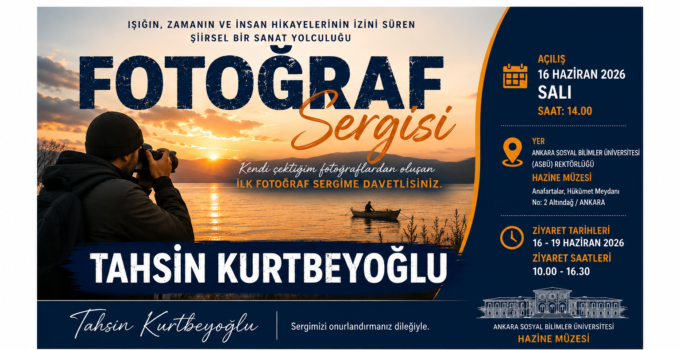 Yenimahalle Kaymakamı Tahsin Kurtbeyoğlu’ndan Fotoğraf Sergisine Davet