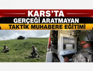 Kars’ta 14’üncü Mekanize Piyade Tugay Komutanlığı’ndan Gerçeğini Aratmayan Taktik Muharebe Eğitimi