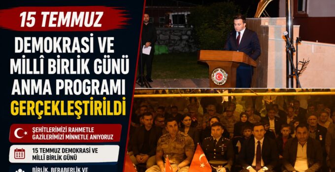 Digor’da 15 Temmuz Demokrasi ve Millî Birlik Günü Anma Programı Gerçekleştirildi