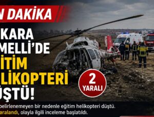 SON DAKİKA: Ankara Temelli’de Eğitim Helikopteri Düştü! 2 Kişi Yaralandı