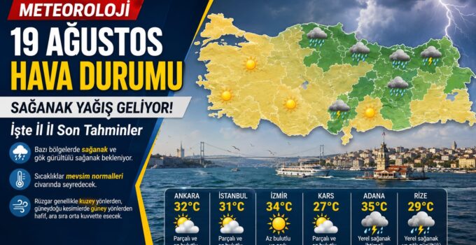 Sağanak Yağış Geliyor! İşte İl İl Son Tahminler