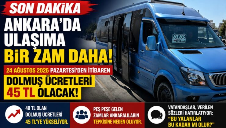 SON DAKİKA | Ankara’da Toplu Ulaşıma Yeni Zam Geliyor: Vatandaşlardan Tepki
