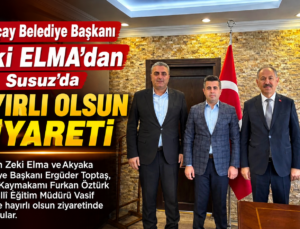 Zeki Elma ve Ergüder Toptaş’tan Susuz’da Hayırlı Olsun Ziyareti